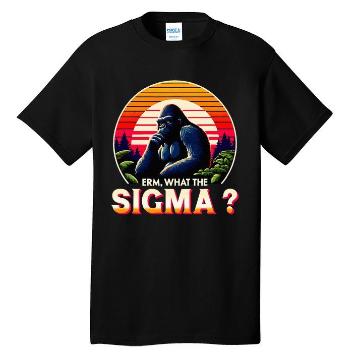 Sarcastic Humor Erm What The Sigma Funny Ironic Tall T-Shirt