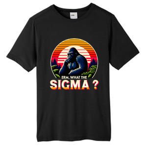 Sarcastic Humor Erm What The Sigma Funny Ironic Tall Fusion ChromaSoft Performance T-Shirt