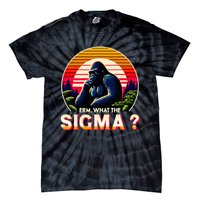 Sarcastic Humor Erm What The Sigma Funny Ironic Tie-Dye T-Shirt