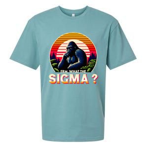 Sarcastic Humor Erm What The Sigma Funny Ironic Sueded Cloud Jersey T-Shirt