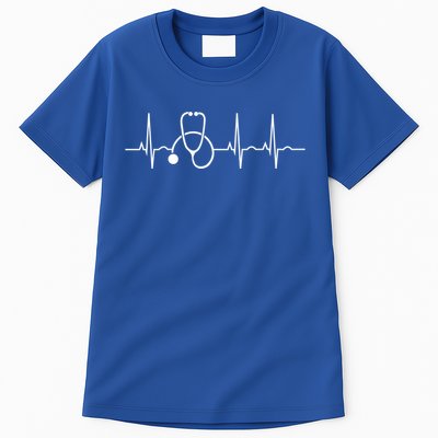 Stethoscope Heartbeat Ekg Nurse Medical Doctor Cool Nursing Cute Gift Tall T-Shirt