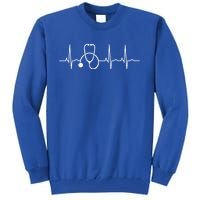 Stethoscope Heartbeat Ekg Nurse Medical Doctor Cool Nursing Cute Gift Tall Sweatshirt