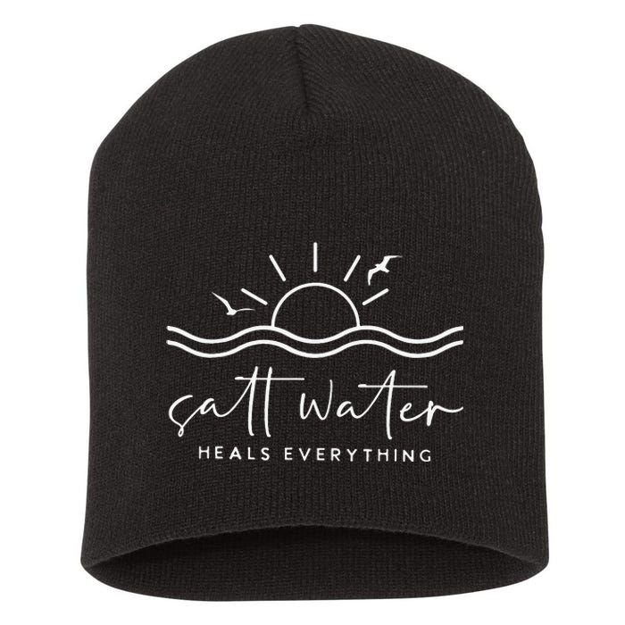 Saltwater Heals Everything Summer Vacation Short Acrylic Beanie