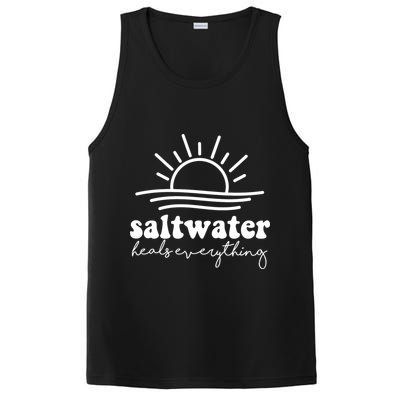 Saltwater Heals Everything Sunset PosiCharge Competitor Tank