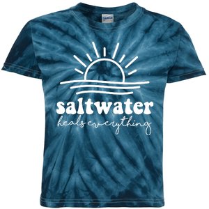 Saltwater Heals Everything Sunset Kids Tie-Dye T-Shirt