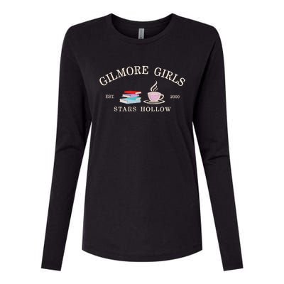 Stars Hallow Embroidered Gilmore G.I.R.L.S Womens Cotton Relaxed Long Sleeve T-Shirt