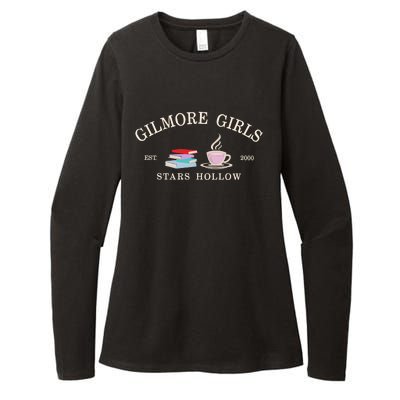 Stars Hallow Embroidered Gilmore G.I.R.L.S Womens CVC Long Sleeve Shirt