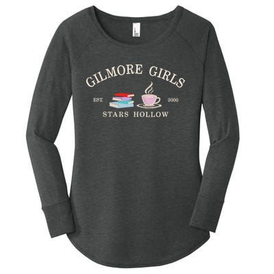 Stars Hallow Embroidered Gilmore G.I.R.L.S Women's Perfect Tri Tunic Long Sleeve Shirt