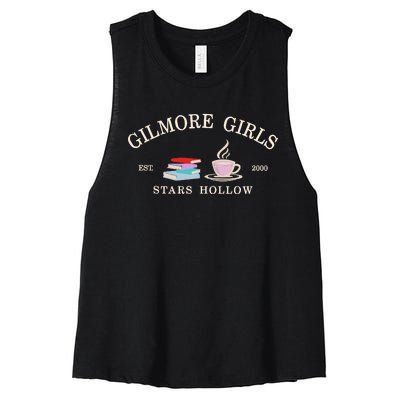 Stars Hallow Embroidered Gilmore G.I.R.L.S Women's Racerback Cropped Tank