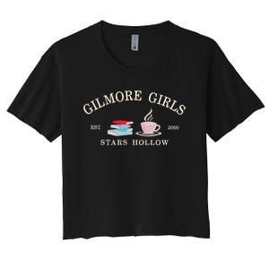 Stars Hallow Embroidered Gilmore G.I.R.L.S Women's Crop Top Tee