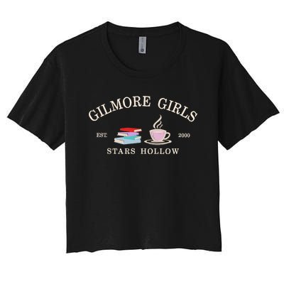 Stars Hallow Embroidered Gilmore G.I.R.L.S Women's Crop Top Tee