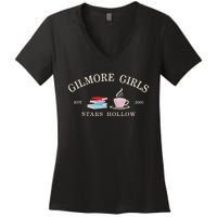 Stars Hallow Embroidered Gilmore G.I.R.L.S Women's V-Neck T-Shirt