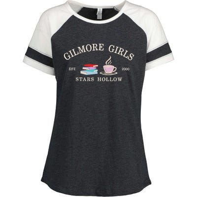 Stars Hallow Embroidered Gilmore G.I.R.L.S Enza Ladies Jersey Colorblock Tee