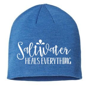 Saltwater Heals Everything Gift Sustainable Beanie