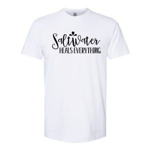 Saltwater Heals Everything Gift Softstyle CVC T-Shirt