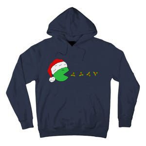 Santa Hat Eating Gifts Video Game Christmas Gamer Tall Hoodie