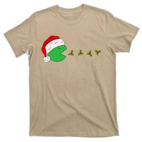 Santa Hat Eating Gifts Video Game Christmas Gamer T-Shirt