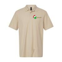 Santa Hat Eating Gifts Video Game Christmas Gamer Softstyle Adult Sport Polo