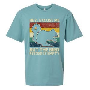 Squirrel Hey Excuse Me But Your Bird Feeder Is Empty Funny Sueded Cloud Jersey T-Shirt