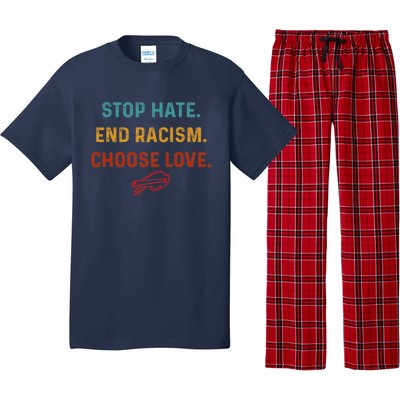 Stop Hate End Racism Choose Love Pajama Set