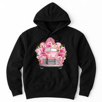 Spring Happy Easter Pink Vintage Truck Hoodie