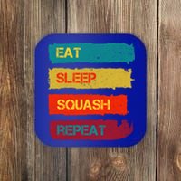 Squash Hobby Eat Sleep Squash Repeat Gift Coaster