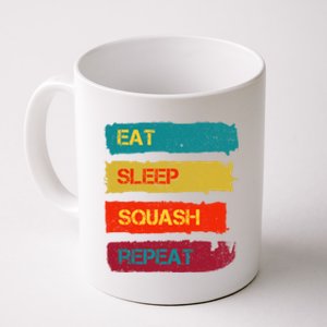 Squash Hobby Eat Sleep Squash Repeat Gift Coffee Mug