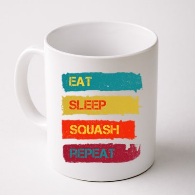 Squash Hobby Eat Sleep Squash Repeat Gift Coffee Mug