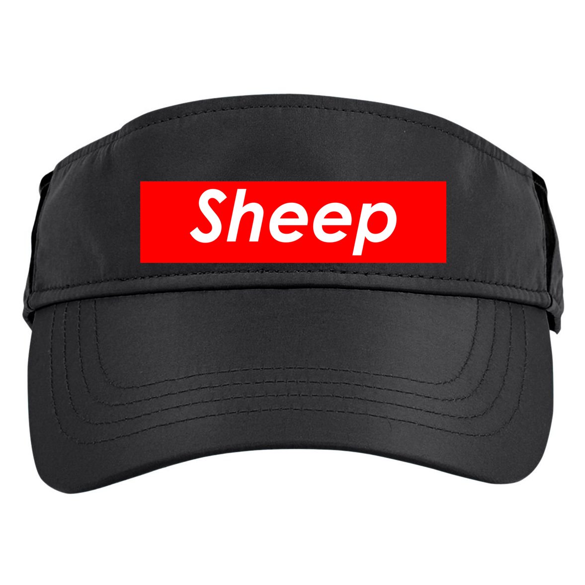 Sheep Red Box Logo Adult Drive Performance Visor