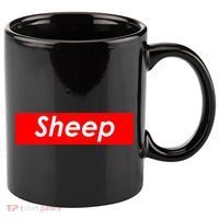 Sheep Red Box Logo 11oz C Handle Ceramic Mug