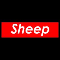 Sheep Red Box Logo Pom Pom 12in Knit Beanie