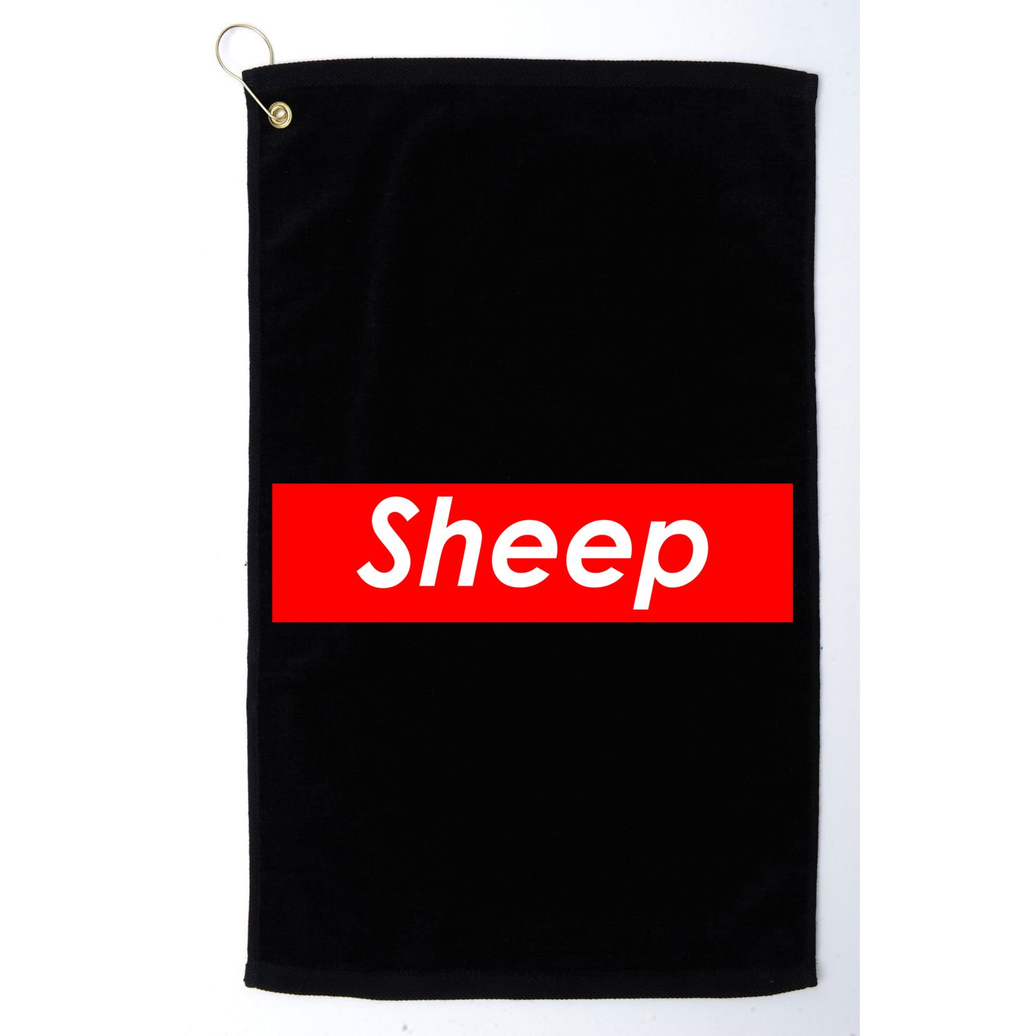 Sheep Red Box Logo Golf Towel