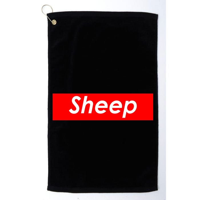 Sheep Red Box Logo Golf Towel