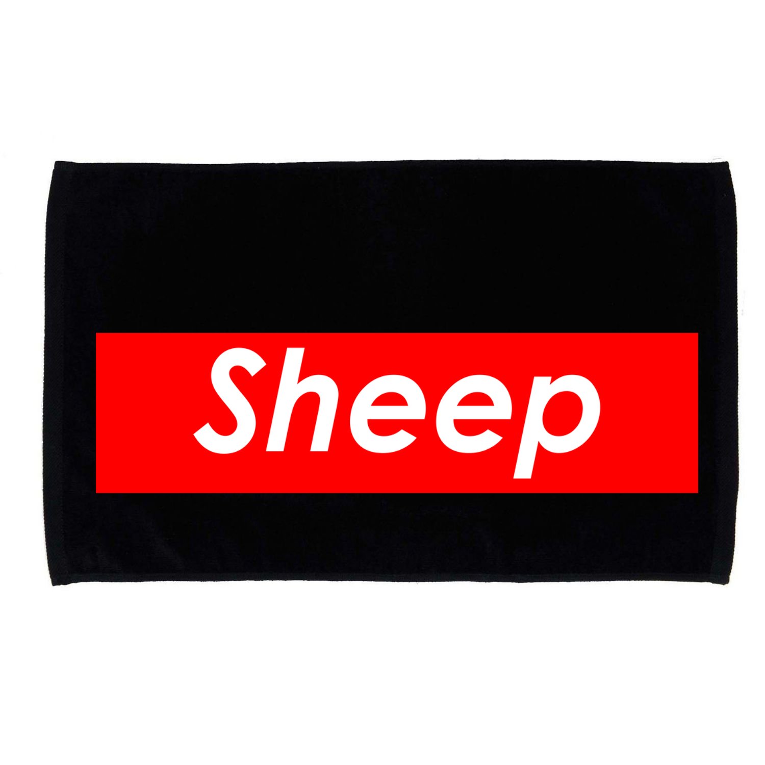 Sheep Red Box Logo Microfiber Hand Towel