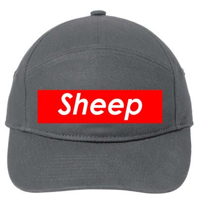 Sheep Red Box Logo 7-Panel Snapback Hat