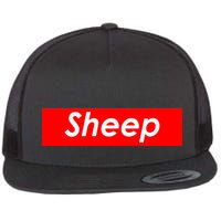 Sheep Red Box Logo Flatbill Hat