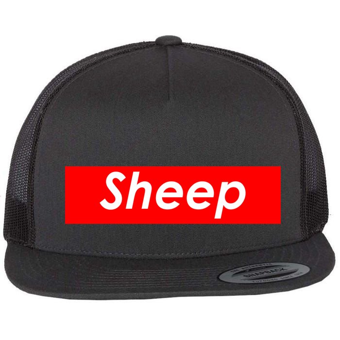 Sheep Red Box Logo Flatbill Hat