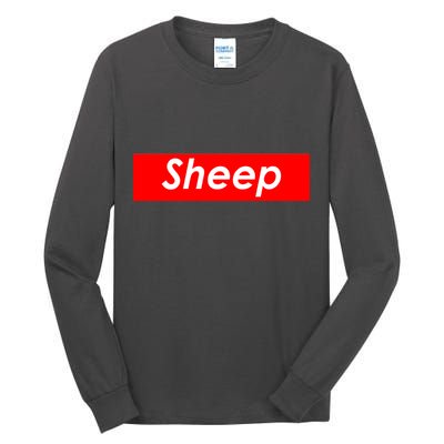 Sheep Red Box Logo Tall Long Sleeve T-Shirt