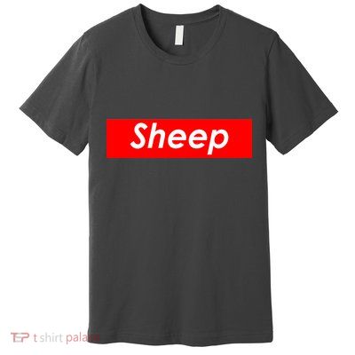 Sheep Red Box Logo Premium T-Shirt
