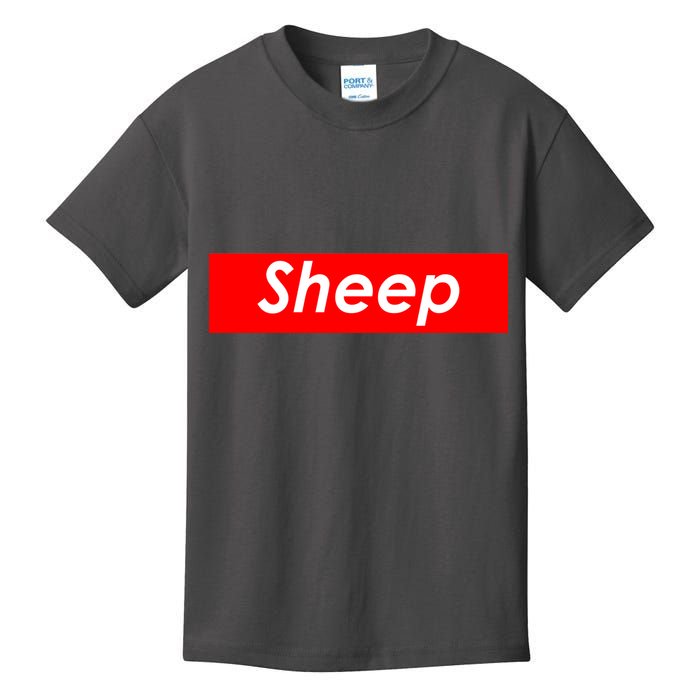 Sheep Red Box Logo Kids T-Shirt