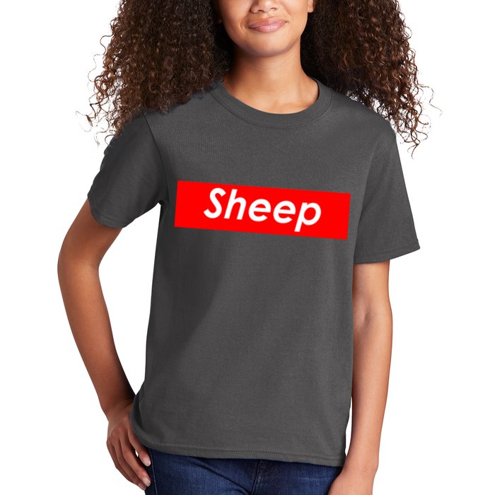Sheep Red Box Logo Kids T-Shirt