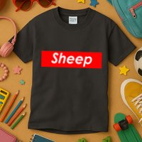 Sheep Red Box Logo Kids T-Shirt