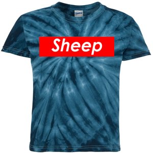 Sheep Red Box Logo Kids Tie-Dye T-Shirt