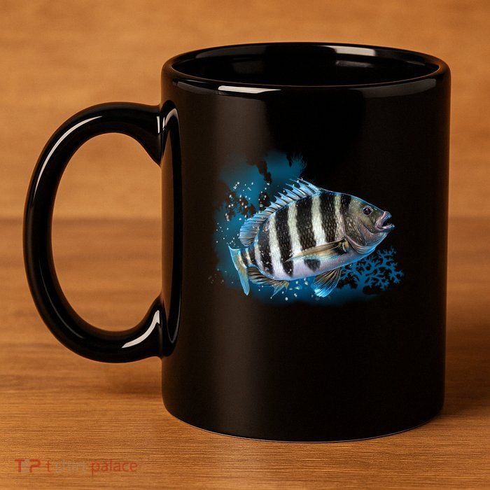 Sheepshead 11oz C Handle Ceramic Mug