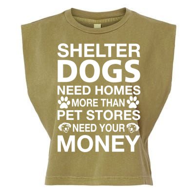 Shelter Dogs Need Homes Garment-Dyed Women's Muscle Tee