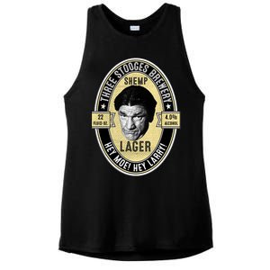 Shemp Lager Three Stooges Ladies PosiCharge Tri-Blend Wicking Tank