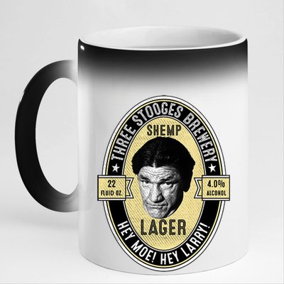 Shemp Lager Three Stooges 11oz Black Color Changing Mug