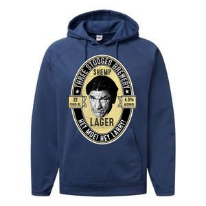 Shemp Lager Three Stooges Performance Fleece Hoodie