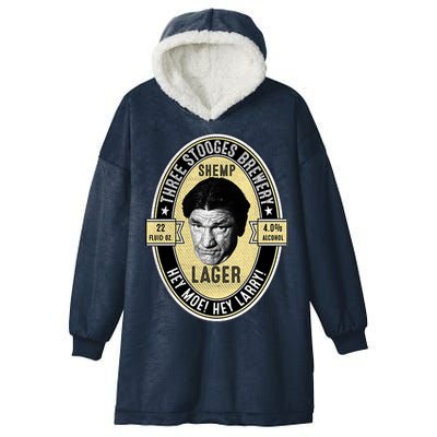 Shemp Lager Three Stooges Hooded Wearable Blanket