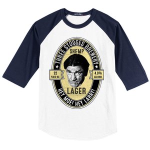 Shemp Lager Three Stooges Baseball Sleeve Shirt